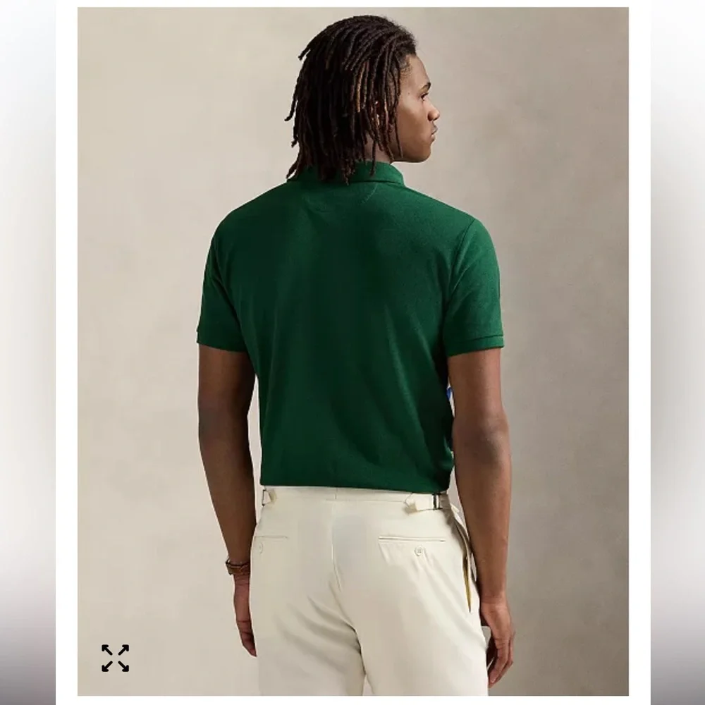 NWT Polo Ralph Lauren Men's Classic-Fit Print Mesh Polo Shirt